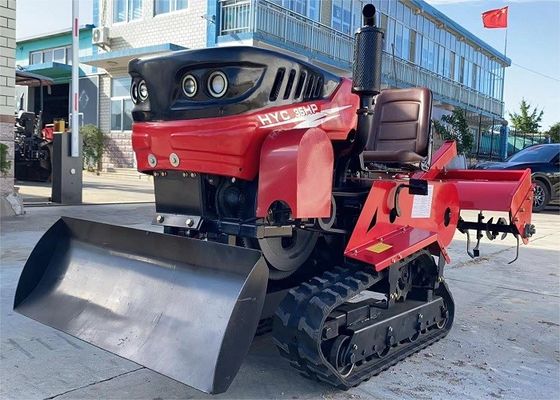 35 HP Ride On Rotary Tiller Trattor Paddy Land Crawler Tractor