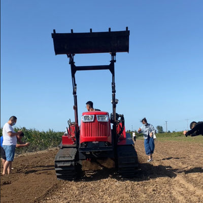 80 cavalli di potenza Piccolo trascinatore trattore attrezzatura agricola con caricatore