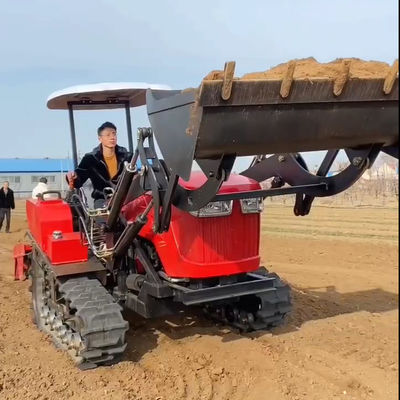 Macchine pesanti per l'agricoltura 80 CV Crawler Trattore compatto con caricatore