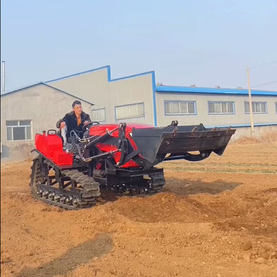 OEM ODM 80HP Crawler trattore trattore di gomma con caricatore