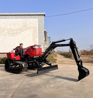 80 HP Agricultural Crawler Tractor Mini Escavator Attrezzature per trattori