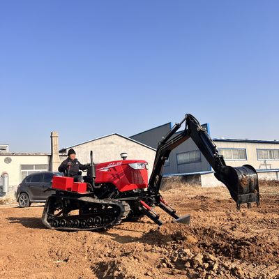 80 HP Agricultural Crawler Tractor Mini Escavator Attrezzature per trattori