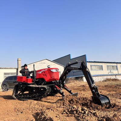 80 HP Agricultural Crawler Tractor Mini Escavator Attrezzature per trattori