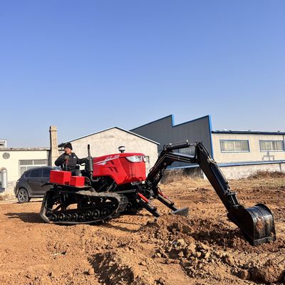 80 HP Agricultural Crawler Tractor Mini Escavator Attrezzature per trattori