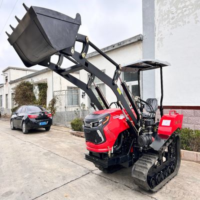 Mini 50HP Paddy Field Crawler Tractor con motore e cambio certificato CE
