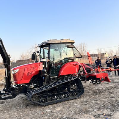 Trattore agricolo compatto da 120 CV con binari