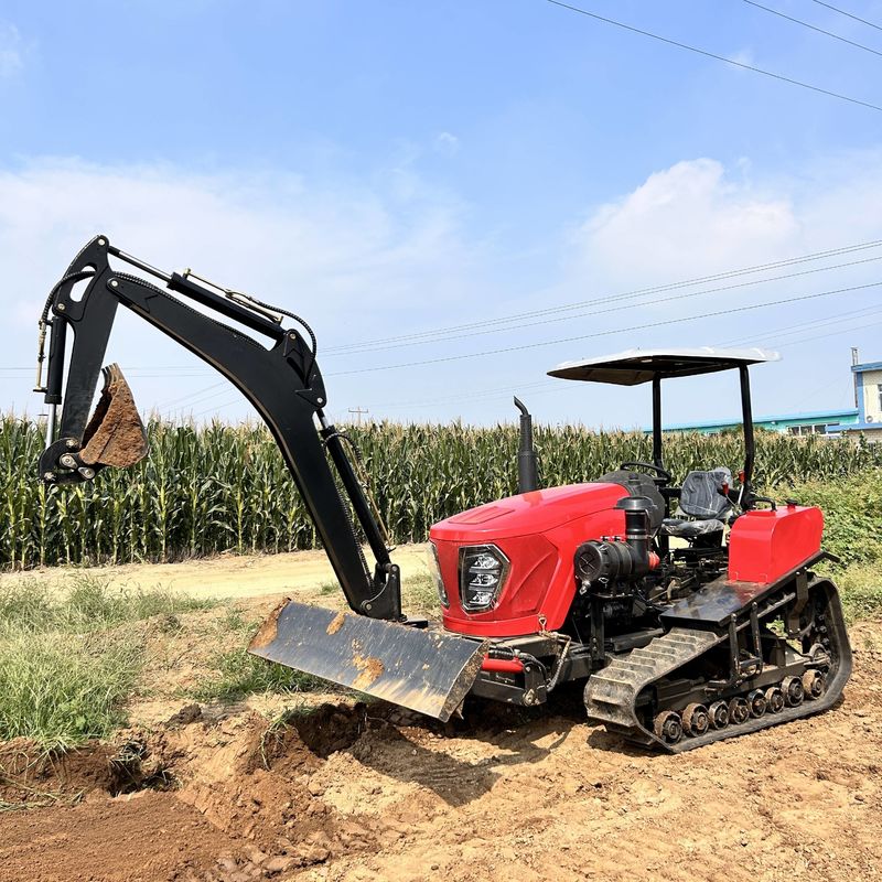 80 HP Macchine agricole Equipaggiamento Agricoltura Coltivatore Tiller rotante Agricoltura Mini Tractor Crawler